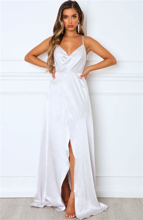 Leading Lady Maxi Dress Silver White Fox Boutique Usa Womens Maxi Dresses Maxi Dress White
