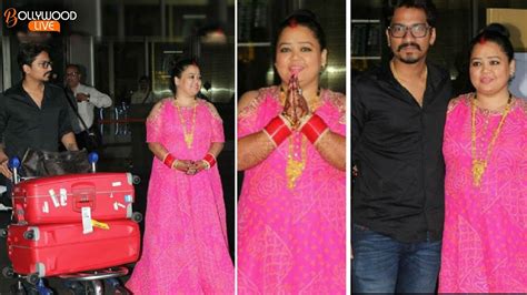 Newly Married Couple Bharti Singh And Hubby Harsh Returns From Goa Bollywood Live Youtube