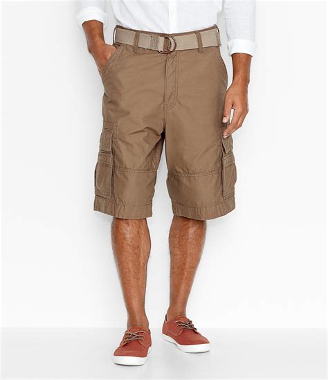Lyst Levis ® Squad Belted Cargo Shorts In Brown For Men