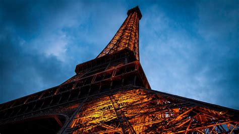 Closer Upward View Of Paris Eiffel Tower Hd Travel Wallpapers Hd