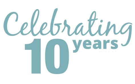 Download Celebrating 10 Years Transparent Png Stickpng