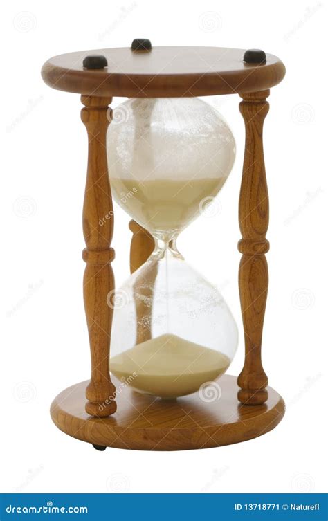 Hourglass Stock Image Image Of Time White Isolated 13718771