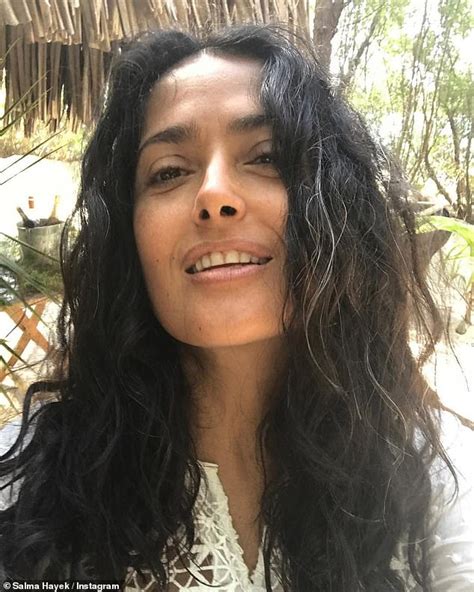 Salma Hayek Embraces Age And Shares A Selfie Highlighting Her Grey