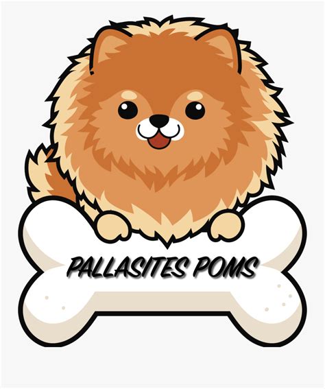 Cute Pomeranian Dog Cartoon Clipart Png Download Pallasites Poms