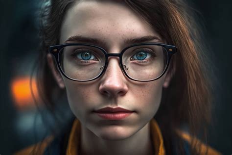a geek girl wearing glasses