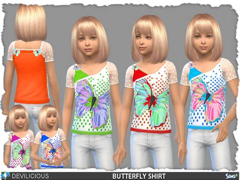 Butterfly Shirt The Sims 4 Catalog