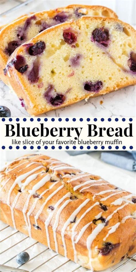 Blueberry Bread Moist Tender And Packed With Berries Recipe Bread