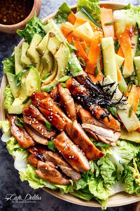 Teriyaki Glazed Chicken Salad Cafe Delites