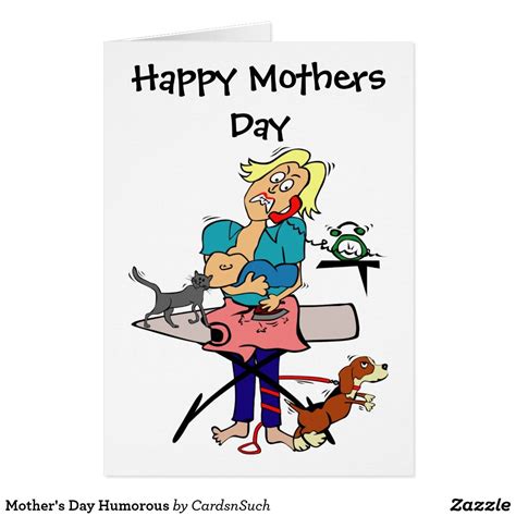 Mothers Day Humorous Card Zazzle Best Mothers Day Cards Funny