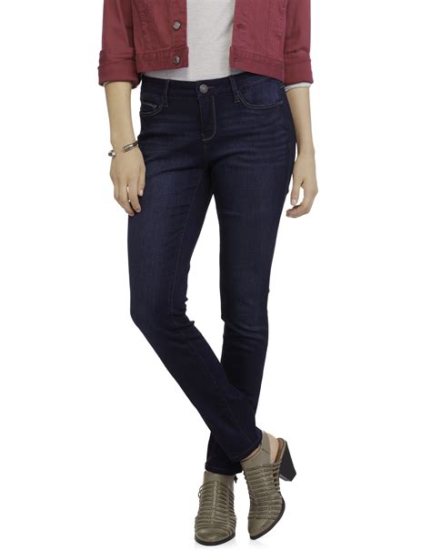 Faded Glory Women S Mid Rise Skinny Jeans With Super Stretch