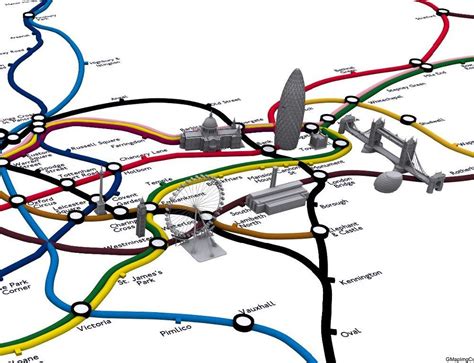 3d London Tube Map