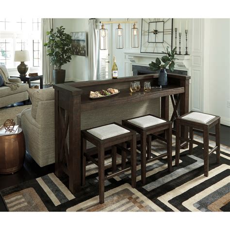 Ashley furniture cross island 5 piece counter height ext table. Signature Design by Ashley Hallishaw Counter Height Bar ...