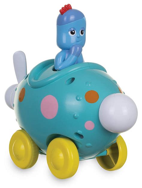 In The Night Garden Iggle Piggle Pinky Ponk Press Go Vehicle Toy Toptoy