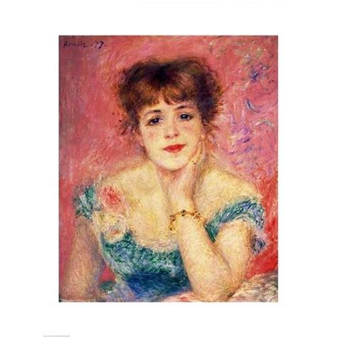 Portrait Of The Actress Jeanne Samary 1877 Poster Print By Pierre
