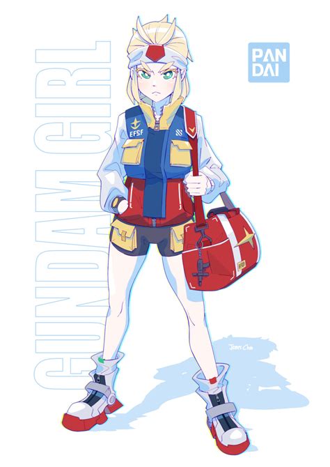 Safebooru 1girl Absurdres Artist Name Bag Bandai Blonde Hair Blue Eyes Brand Name Imitation