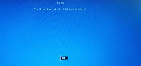 Verification Failed 15 Access Denied Microsoft Community