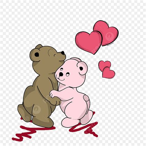 Bear Love Clipart Vector Bear In Love Cartoon Art Style Coluorfull