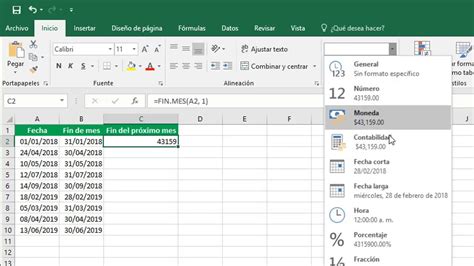 Cómo Obtener El último Día Del Mes En Excel Youtube