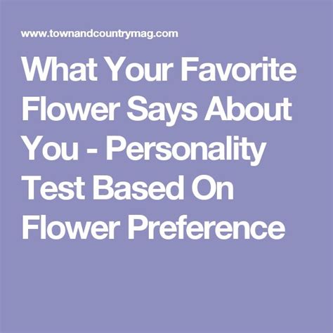 What Your Favorite Flower Says About You Birth Flowers Flowers Sayings