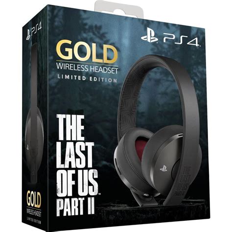 Ps4 Gold Wireless Headset The Last Of Us Part Ii Limited Edition