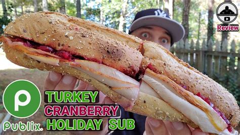 A terrific turkey dinner with all the fixings! Publix® TURKEY CRANBERRY HOLIDAY SUB Review! 🦃🎄🥖 🤩 - YouTube