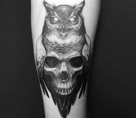 Owl Skull Tattoos