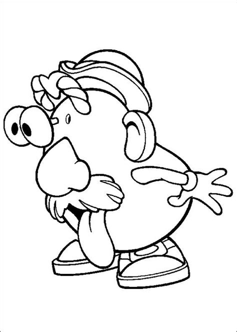 Kids N Create Personal Coloring Page Of Mr Potato Head