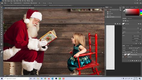 Santa Digital Backdrop Photoshop Tutorial Youtube