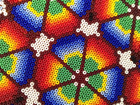 Huicholes Craft Board Huichol Art Dot Painting Bead Art Diy And