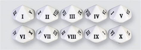 Roman Numeral Dice 1 10 Autopress Education