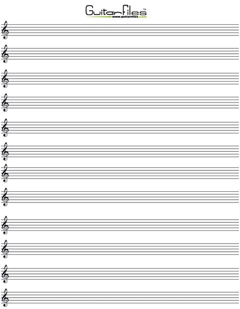 Printable Staff Paper Free Printable Paper | Images and Photos finder