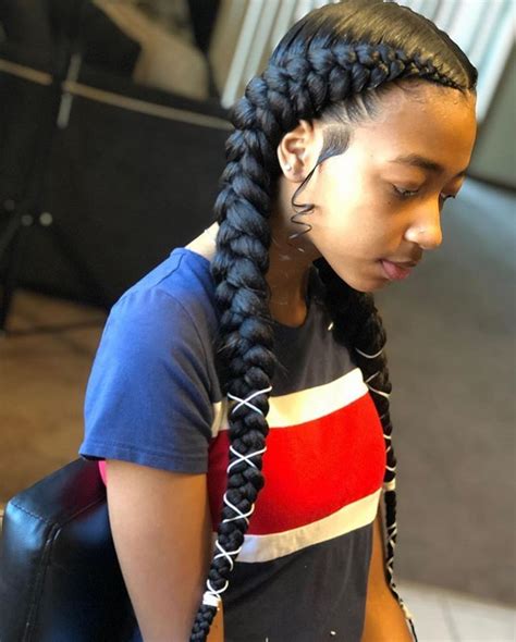 Voiceofhair ®️ On Instagram “these Feed In Braids Are So Neat👌🏾😍 Amazing Work By Jad Two