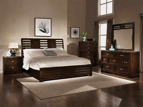 Color Combination Of Bedroom With Dark Brown Tiles Brown Furniture