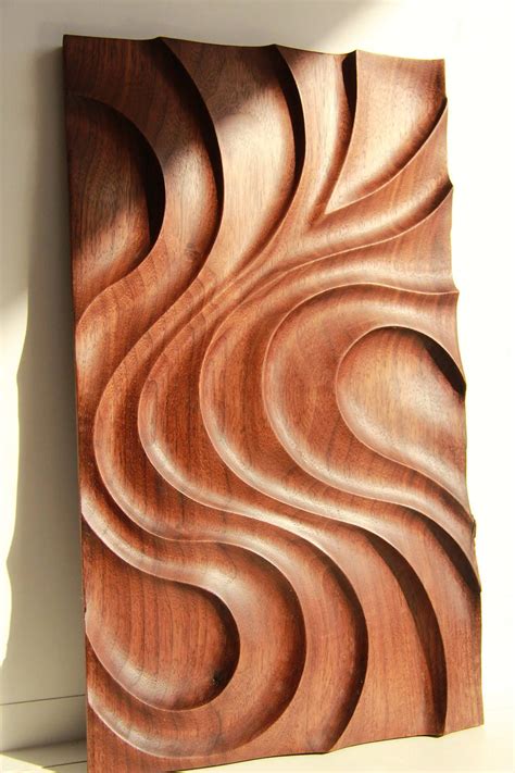 Black Walnut Decorative Panel Etsy Wood Carving Art Plywood Art