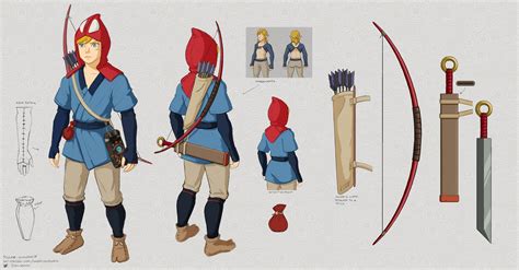 Ashitakas Outfit And Weapons The Legend Of Zelda Breath Of The Wild