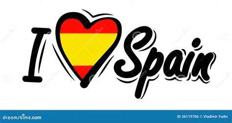 I Love Spain Vector Royalty Free Stock Image Image 36119706