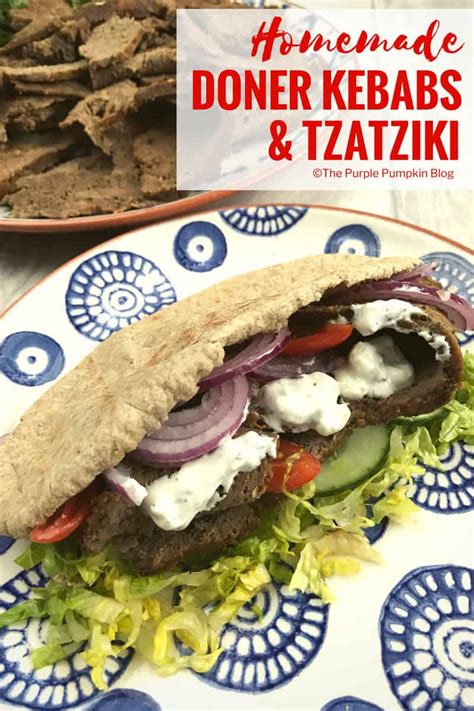 homemade doner kebabs and tzatziki