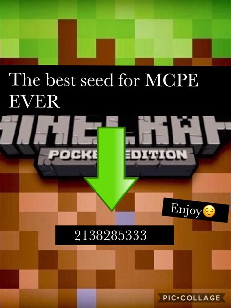 The Best Mcpe Seed Ever Minecraft Seed Minecraft Tutorial