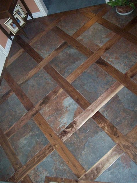Wood And Tile Combo Floor Designs