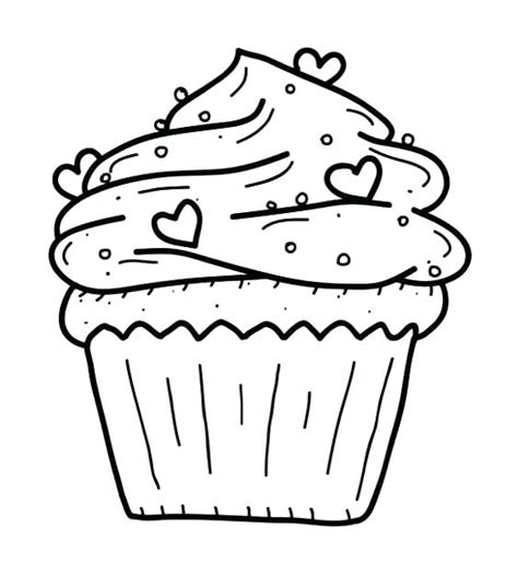 Muffin Coloring Page at GetDrawings | Free download