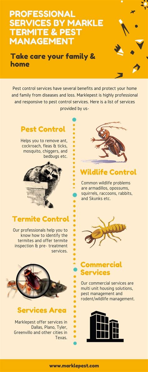 The pest control solution you choose to utilize needs to be tailored to the exact pest you are dealing with. Markle Termite & Pest Management professionals specialize ...