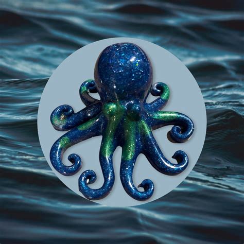 Resin Octopus Figurines Octopus Desk Decor Paperweight Etsy