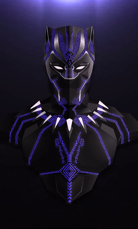 1280x2120 Black Panther Lowpoly Minimalism Iphone 6 Hd 4k Wallpapers