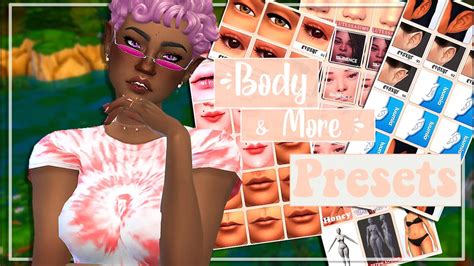 Cas Preset And Sliders Eyes 👀 Nose 👃🏽 Body More Cc Links Youtube