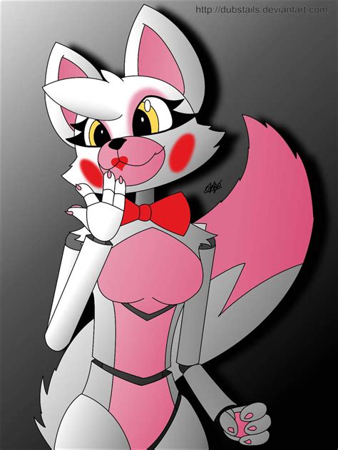 Mangle Anthro Cute Digital Vector By Dubstails On Deviantart