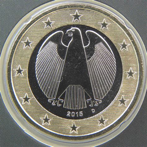 Deutschland 1 Euro Münze 2015 D Euro Muenzentv Der Online