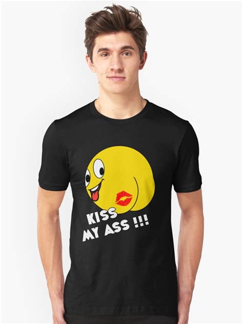 Emoji Kiss My Ass T Shirt By Catbydesign Redbubble