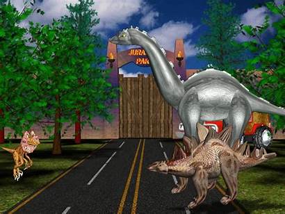 Jurassic 3d Park Animated Dinosaurs Animation Dangerous