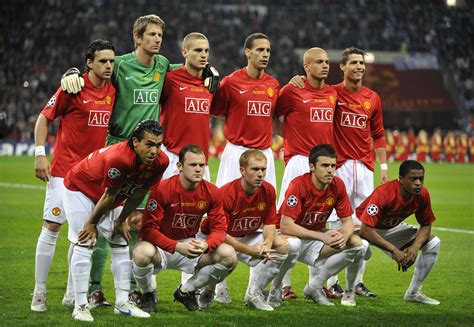 Football Team Photo Cristiano Ronaldo Rooney Manchester United Old