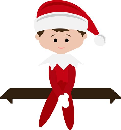 Unique printables and cute ideas direct from the north pole to wow your kids. Christmas Clipart Elf On The Shelf | Free download on ...